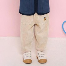 밀크마일 아동용 베어 벨로아 코듀로이 팬츠