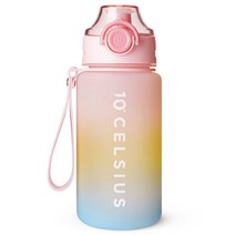 10도씨 트라이탄 레인보우 스포츠보틀, 핑크, 600ml, 1개