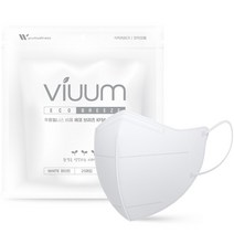 푸름웰니스 비움 에코 브리즈 KF94 새부리형 마스크 대형, 25매, 1개, 화이트