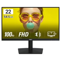 AOC FHD 보더리스 100 무결점 모니터, 22B15HN, 54.5cm