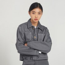 유니버셜오버롤 여성용 숏 커버올 재킷