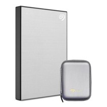 씨게이트 ONE TOUCH 외장하드 + 파우치, 1TB, 실버