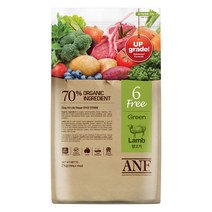 ANF 전연령 독 식스프리 그린 양고기 건식사료, 양, 2kg, 2개
