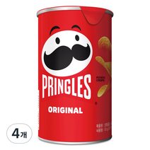 프링글스 오리지날 감자스낵 스몰 캔, 53g, 4개