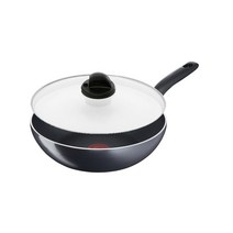 테팔 티타늄 익스피리언스 프라이팬 2종세트, 그레이, 볶음팬 28cm + 유리뚜껑 28cm