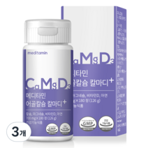 메디타민 어골칼슘 칼마디 플러스 126g, 180정, 3개