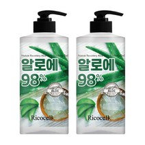 리코셀 알로에 수딩젤 대용량, 1000ml, 2개