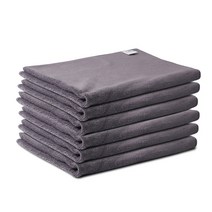 카템 초극세사 세차타올 중형 40x60cm, 그레이, 6개