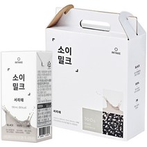 인테이크 소이밀크 서리태, 190ml, 16개