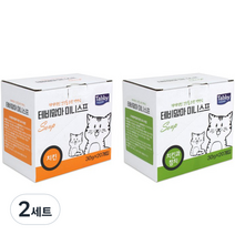 테비토퍼 고양이 테비 맘마 미니스프 치킨 20p + 치킨과 참치 20p 세트, 2세트, 치킨, 치킨 + 참치 혼합맛
