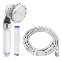 코시나 퓨어플러스 3단 스파샤워기 + 필터 + 1.5m 샤워줄, 1세트