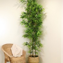 인조 대나무 인테리어 파티션 조경 조화식물 분리형 고급 대나무 청죽 240cm, 5개