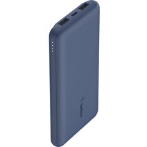 벨킨 부스트업 15W 고속 충전 보조배터리 3포트 10000mAh, BPB011btBL, 블루
