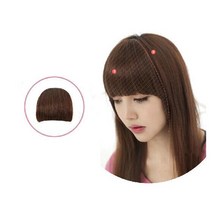 블링앤수 히메형 앞머리 부분가발, 내츄럴블랙, 1개