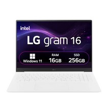 LG전자 2025 그램 16 코어Ultra5, 스노우 화이트, 256GB, 16GB, WIN11 Home, 16Z90S-GA5VK
