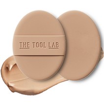 더툴랩 쫀쫀밀착 롱래스팅 텐션 퍼프 Regular 보송, 2개, 베이지