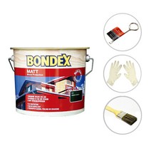 본덱스 MATT 오일스테인 730흑단 2.5L + 필수 도장도구세트, 1세트