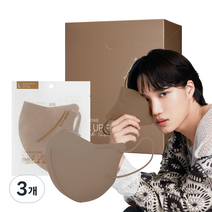 참존 톤업핏 블랙라벨 라이트 마스크 대형, 토프 브라운, 3개, 25개입