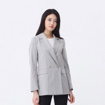 마인드브릿지 여성용 TR스판체크더블자켓 MUJK3203