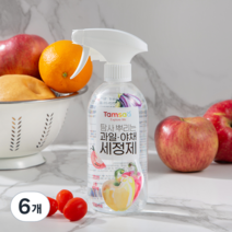 탐사 뿌리는 과일 야채 세정제, 500ml, 6개
