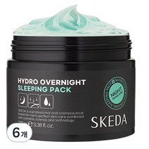 스케다 하이드로 오버나이트 수면팩, 100ml, 6개
