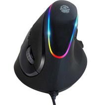 [링사이드코리아마우스] ZIO RGB 버티컬 인체공학 마우스 ZIO-i980, 블랙(다크 그레이)