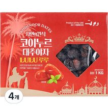 코이누르 대추야자 루루, 1kg, 4개