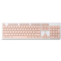 TG삼보 USB 유선 키보드 + 키스킨 세트, 핑크(키보드), TG-K500U, 일반형