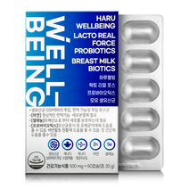 하루웰빙 락토 리얼 포스 프로바이오틱스, 60캡슐, 1개