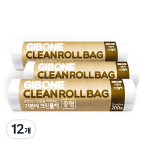 기본에 크린롤백 중 200매, 중(M), 12개