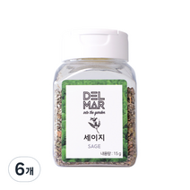 딜리셔스마켓 세이지홀 천연향신료, 15g, 6개