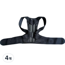 힐리오 스트랩 지지대 자세 밴드 01 블랙 3XL, 4개