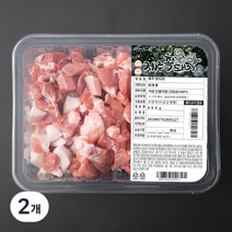 파머스팩 제주 흑돼지 미박앞다리 찌개용 (냉장), 800g, 2개