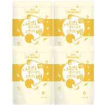 아무것도 넣지않은 동결건조 칩, 4개, 배맛