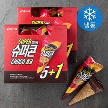 [콘아이스크림] 슈퍼콘 초코아이스크림 5+1 (냉동), 900ml, 2개