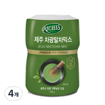 동서 리치스 제주 차광말차믹스 분말, 550g, 4개, 1개