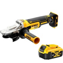 디월트 20V BL 플렛헤드 모터 충전 그라인더 본체 DCG405FN + 5.0Ah 배터리 DCB184, 1세트