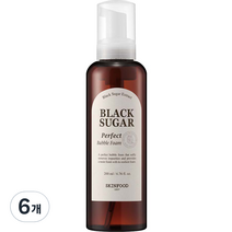 스킨푸드 블랙슈가 퍼펙트 버블폼, 6개, 200ml