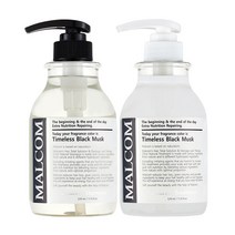 말콤 타임리스 블랙 머스크 샴푸 520ml + 트리트먼트 520ml 세트, 1세트