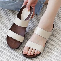 르본디 여성용 푹신한 통굽 슬리퍼