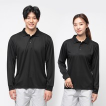 캐럿 남녀공용 쿨링 카라 긴팔 티셔츠