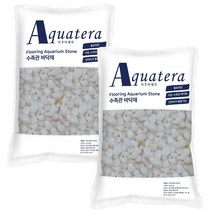 아쿠아테라 수족관 플로워링 백자갈 8mm 5kg, 혼합색상, 2개