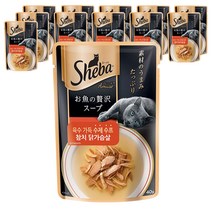 쉬바 수프 고양이간식 참치 40g, 참치 닭가슴살, 12개입