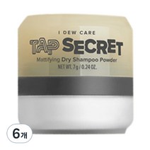 아이듀케어 탭 시크릿 드라이 샴푸 파우더, 7g, 6개