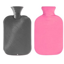 파쉬 양면빗살 핫팩 물주머니 2L 랜덤 발송 + 면쭈리커버 핑크, 1세트