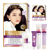 로레알파리 엑셀랑스 듀오 크림 염색제, 5.21호 애쉬 라벤더(6LA), 3개