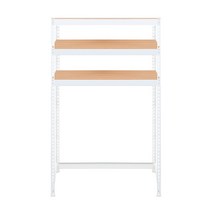 스피드랙 V2 세탁기선반 3단 1000 x 400 x 1800 mm, 화이트