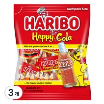 하리보 해피콜라향 젤리, 250g, 3개