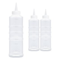 일상속반짝 국내생산 잘라쓰는 소스통 1구 뚜껑 미포함, 3개, 600ml