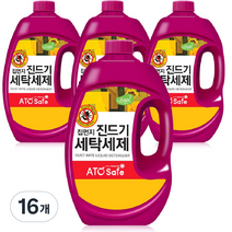 아토세이프 드럼겸용 집먼지진드기 세탁세제, 2.5L, 16개